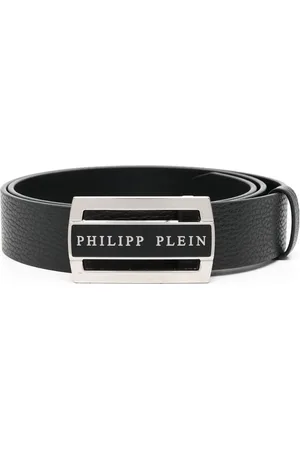 Philipp Plein Cinturón con placa del logo