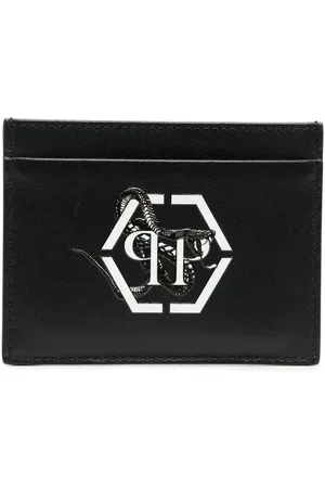 Philipp Plein Tarjetero French con estampado hexagonal