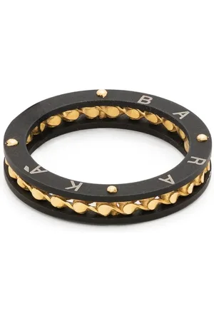 BARAKA Anillo con diseño retorcido en oro amarillo