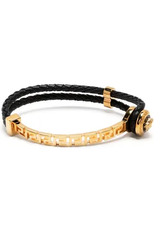 VERSACE Pulsera Greca con diseño trenzado