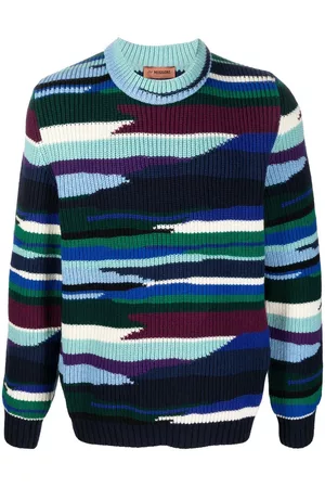 Missoni Suéter de canalé con motivo abstracto