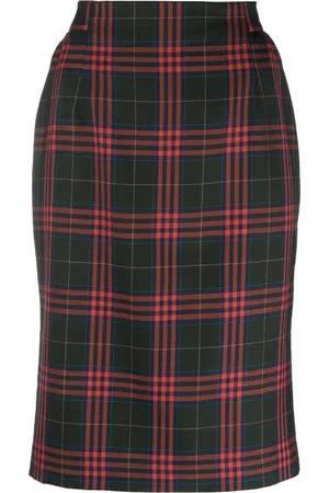 Vivienne Westwood Falda con tiro alto y motivo de cuadros