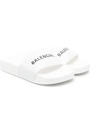Balenciaga Flip flops con logo estampado
