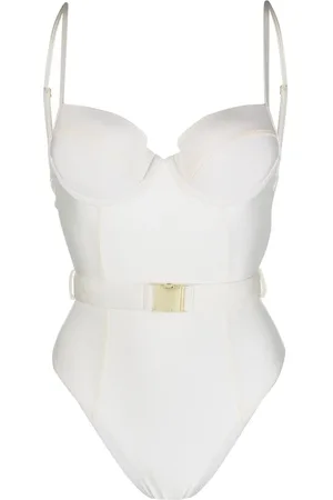 Noire Swimwear Traje de baño con escote corazón y cinturón