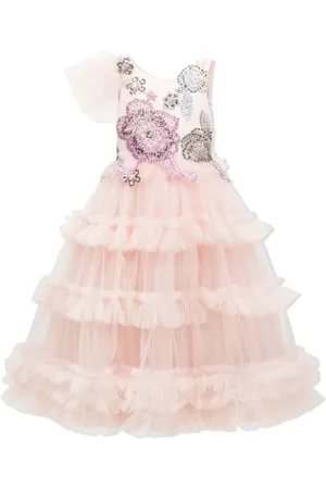 Tulleen Vestido de tul con bordado floral