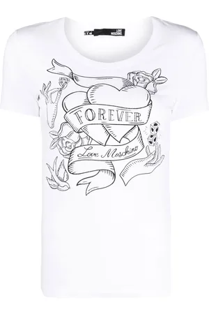 Moschino Playera con eslogan estampado