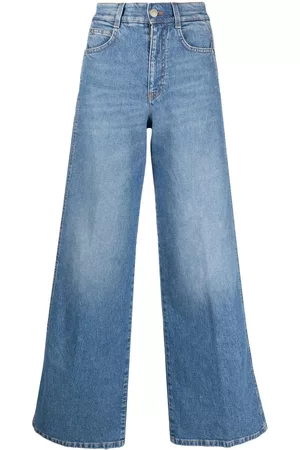 Stella McCartney Jeans anchos con franja del logo