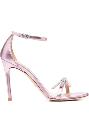 Stuart Weitzman Sandalias con apliques de cristal y tacón de 10mm