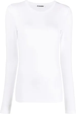 Jil Sander Playera con cuello redondo