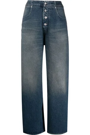 Maison Margiela Jeans rectos con efecto lavado