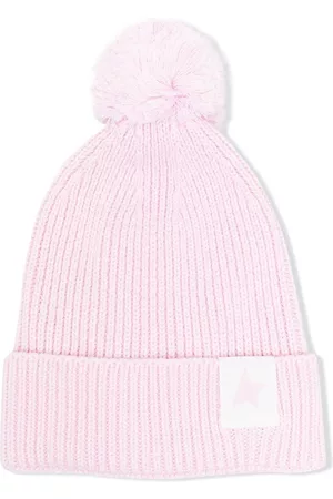 Golden Goose Gorros - Gorro de canalé con pompón