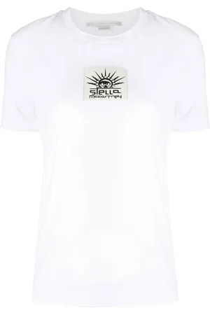 Stella McCartney Playera con parche del logo