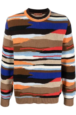Missoni Suéter de canalé con motivo abstracto