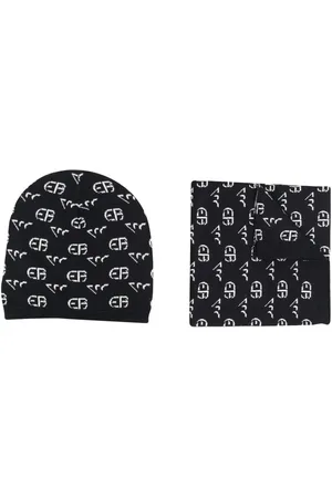 Emporio Armani Gorro con logo estampado