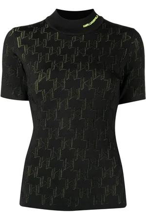 Karl Lagerfeld Top tejido con monograma