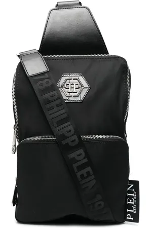 Philipp Plein Bolsa de hombro con placa del logo