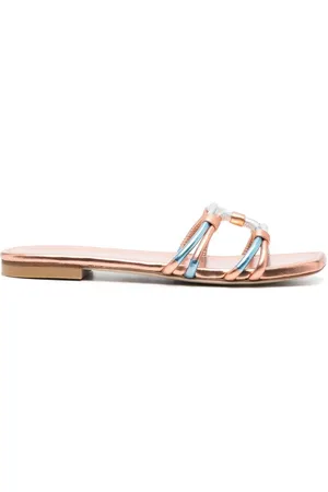 Stuart Weitzman Sandalias slip-on con puntera abierta
