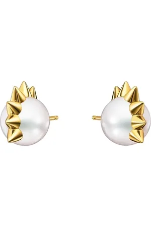 Tasaki Aretes Danger Spike Collection Line en oro amarillo de 18kt
