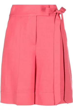 Twin-Set Shorts rectos con cintura lazada