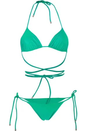 Manokhi Bikini cruzado con lazo