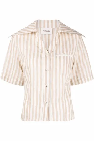 Nanushka Camisa con cuello ancho