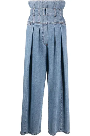 Serafini Jeans anchos de tiro alto