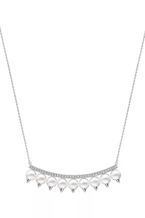 Tasaki Collar Danger Collection Line en oro blanco de 18kt con diamante en pavé