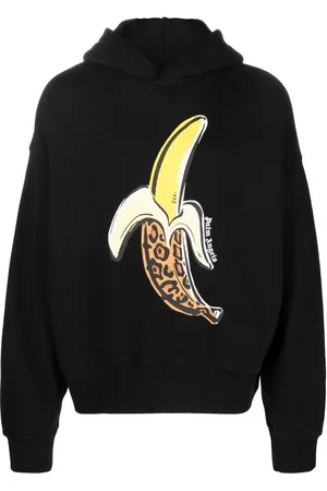 Palm Angels Hoodie con estampado de plátanos