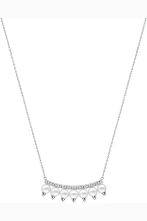 Tasaki Collar Collection Line Danger plus en oro blanco de 18kt con diamante en pavé