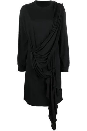 Maison Margiela Vestido estilo suéter drapeado