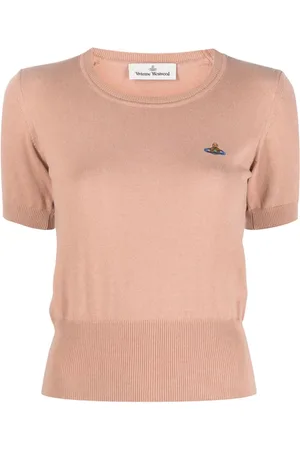 Vivienne Westwood Top tejido con bordado Orb