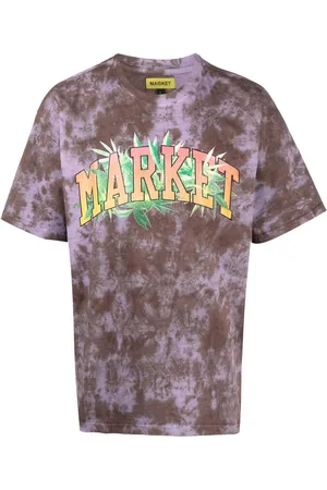 MARKET Playera con estampado tie-dye y logo
