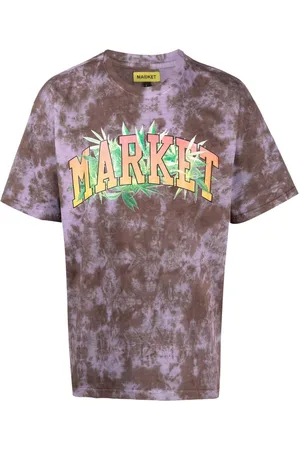 MARKET Playera con estampado tie-dye y logo