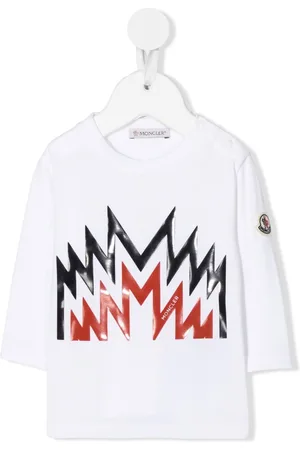Moncler Playera manga larga con parche del logo