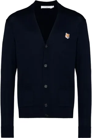 Maison Kitsuné Cárdigan con parche Fox