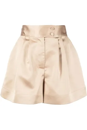 Styland Shorts con tiro alto con efecto satinado