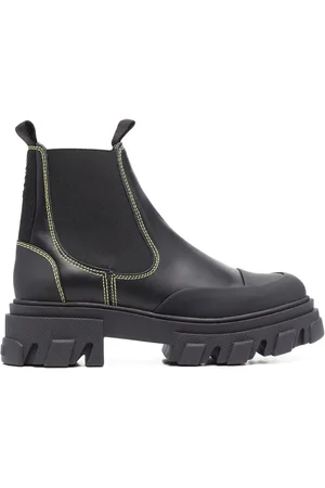 Ganni Botas Chelsea con suela gruesa