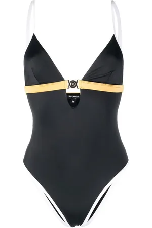 Balmain Traje de baño ajustado con diseño color block