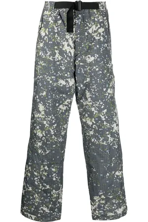 A-cold-wall* Pantalones rectos con estampado abstracto