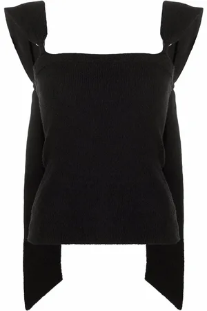 Nanushka Top estilo bandeau con tira drapeada