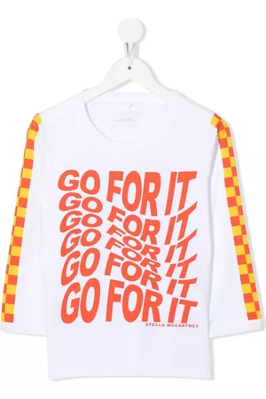 Stella McCartney Playera con eslogan estampado