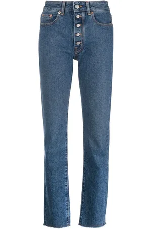Maison Margiela Skinny jeans con dobladillo sin rematar