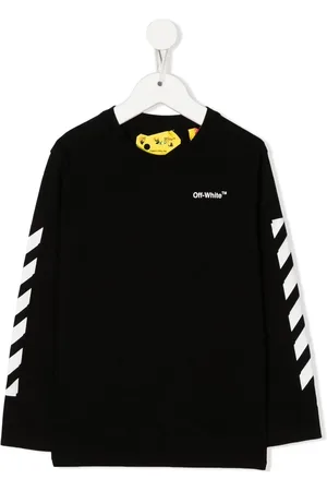 OFF-WHITE Playera manga larga con logo estampado