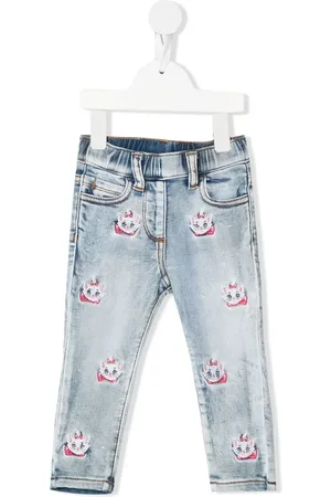 MONNALISA Jeans rectos bordados