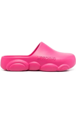 Moschino Mules con logo en relieve