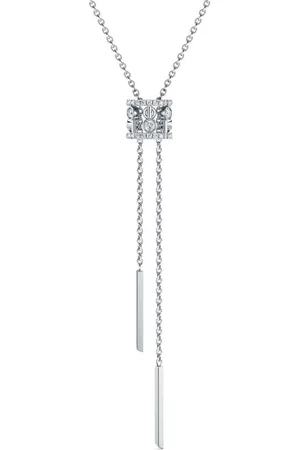 De Beers Collar en oro blanco de 18kt con diamante