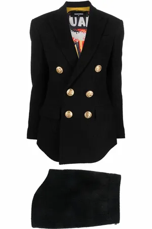 Dsquared2 Traje de falda con doble botonadura