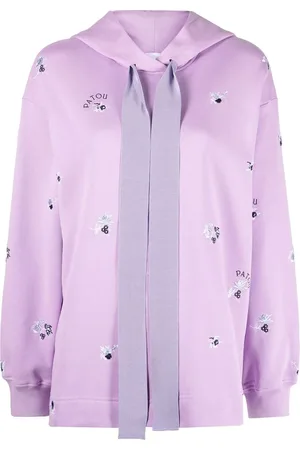 Patou Hoodie con bordado floral