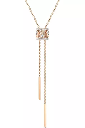 De Beers Collar Dewdrop en oro rosa de 18kt con diamantes