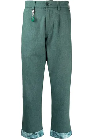 CLOT Pantalones rectos con dobladillo vuelto